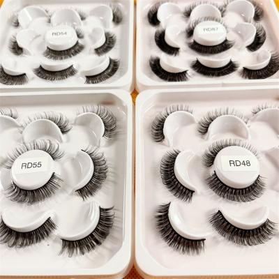 China Mink 6mm Natural Buckle Russian Sunland Russian Volume Fake Wick Millimeter 10mm d Lashes Russian Empty False Wicks Boxes Acrylic for sale