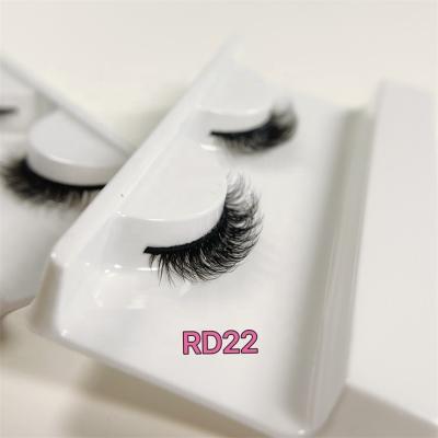 China Natural 10mm 13mm With D Loop / Dual Density In All Natural 3d Faux Lashes Looking Russian Magnetic Eyelashes for sale