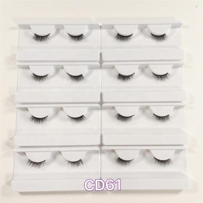 China Winged China Sunland 11mm 13mm 15mm lashes faux mink cat eyelashes3d fluffy mink lashes half false mink eyelashes for sale