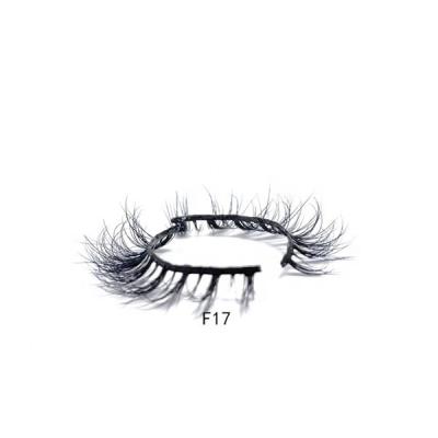 China F SERIES Natural Short 3D Mink Lashes Real Short Lashes 10mm To 15mm Length For East Saudi Arabia Mid Short Mink Natural Eyel for sale