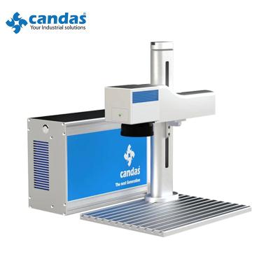 China Laser Marking Candas Stainless Steel Metal Jewelry Dog Tag Fiber Laser Engraving Tracking Machine for sale