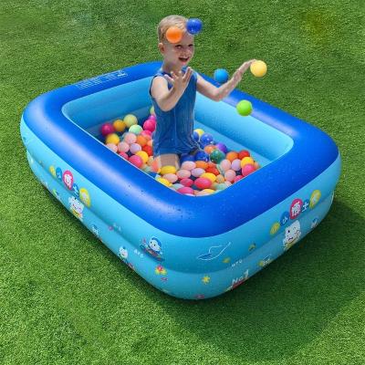 China Indoor Outdoor Explosion Pool Game Pool 120-428CM Two Layer Two Ring Swimming Pool for sale