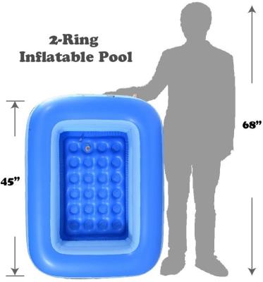 China Bubble Pool Family Outdoor Indoor Home Pool 120-428CM Two Layer Two Ring Swimming Pool for sale