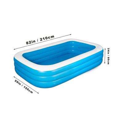 China Indoor Outdoor High Quality Circular Swimming Pool Kreepy Krauly 120-428CM Blue White Blue White Game for sale