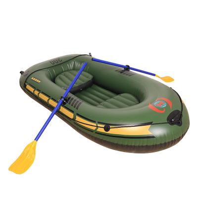 China 190cm PVC Clip-on Net Thickened Rubber Inflatable Boat Folding Kayak Wear-Resistant Air Fishing Boat for sale