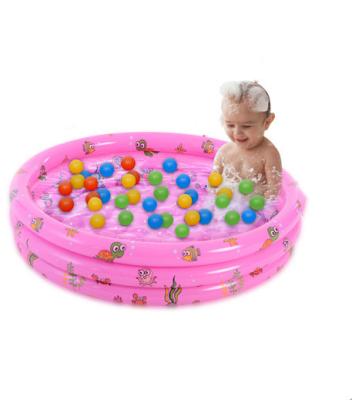 China Factory Price Pink High Quality Water Games 150cm Color Three Ring Circular Printed Inflatable Pool for sale