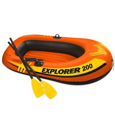 China Hot-selling Intex 58331 PVC inflatable raft boat set inflatable fishing boat with outboard motor inflatable boat china for sale