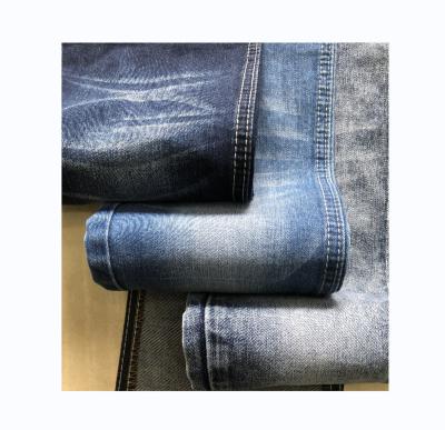 China Wholesale Stain High Quality Stretch Blue Spandex Tear-Resistant Washed Stretch Denim Fabric for sale