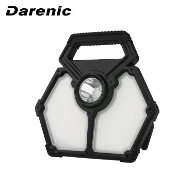 China IP54 Waterproof Darenic 55W 5500LM SMD High Power Flood Work Light with Detachable 5W Flashlight and Rechargeable Function for sale