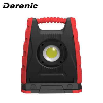 China Portable ABS+TPE Darenic 3000LM LED Flood Work Light with Magnetic Power Bank Function and 360 Degree Rotating Base for sale