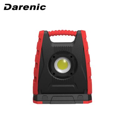 China ABS+TPE Darenic 10W Portable Rechargeable Handheld Flood Operating Light With 360 Degree Magnetic Rotating Base for sale