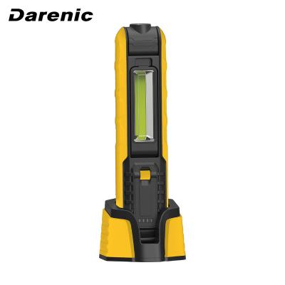 China Basic Darenic Mechanic Inspection Light 5W 500LM Handheld Rechargeable Charging Working Light With 1W Torch for sale