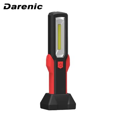 China Multifunctional Darenic 3W COB+1W LED Rechargeable Inspection Work Light with Low Fill Function and Metal Hook for sale