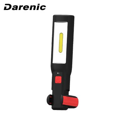 China ABS Housing with Li-ion Rubber Rechargeable Battery Darenic 300lm Portable Painting Working Lamp with 180 Degree Rotatable Bracket for sale