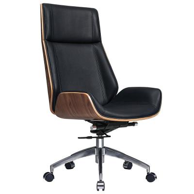 China Extensible USA Warehouse Drop Shipping Genuine Leather Office Chair for sale