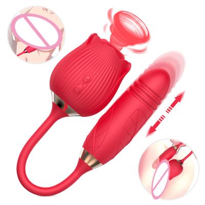 China clitoris stimulator 10-frequency vibrating toys Rose Clitoris Stimulator Sucker Sucking Adorime Rose Flower Clitoral Vibrator for sale