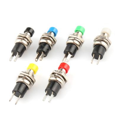 China PBS-110 7MM Push Button Switch Momentary Press Momentary Reset Contact ON OFF Normally Open Micro Push Button Switch NO Momentary PBS-110 Switch for sale