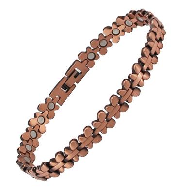 China CLASSIC BioMag Copper Bracelets For Women Magnetic Butterfly Bracelet Ladies Copper Magnetic Bracelets for sale