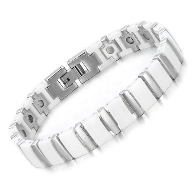 China BioMag CLASSIC Ceramic Therapeutic Bracelet Bangle Magnetic Therapy Wristband for Arthritis and Back Pain for sale