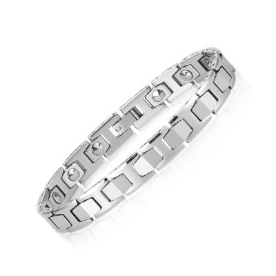 China CLASSIC Pure Germanium Metal Bracelet 15 Capsules Adjustable Mens Titanium Bangle BioMag 99.9999% for sale