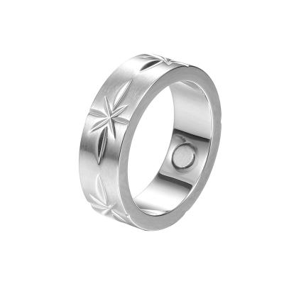 China New CLASSIC Exquisite Minimalist Stainless Steel Ring For Women Men Jewelry for sale