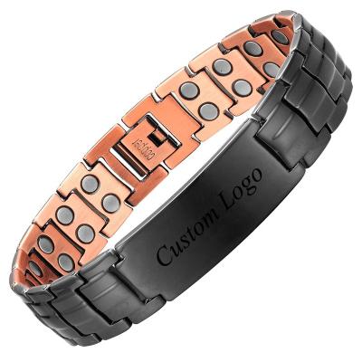 China MagEnergy Engravable CLASSIC Men's Health Magnetic Copper Bracelet Used for Arthritis and Wholesaler for sale