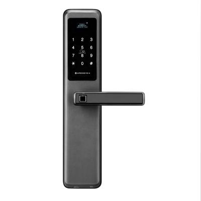 China Aluminum Alloy Rusty Digital Electronic Smart Intelligent Anti Fingerprint Biometric Door Lock for sale