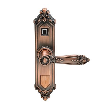 China Antique Electronic Smart Smart Fingerprint Smart Apartment Design Door Lock Digital Silent Cerradura For Bedroom for sale