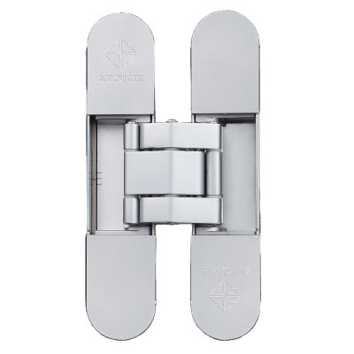 China 2021 new version of modern door decoration completely concealed system three direction adjustable hidden door hinge for sale