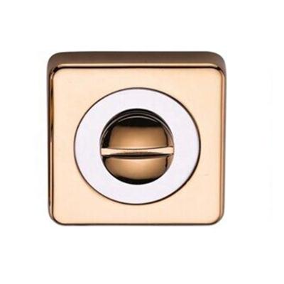 China WC Modern Design Bathroom Release and Inside Turn Knob Open Cylinder Door Lock WC Toliet Handle Lock for sale