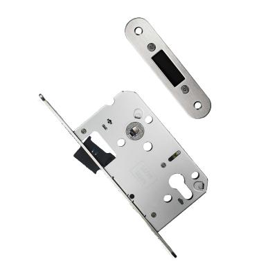 China Bedroom Newcomer Structure Mortise Magnetic Lock Body Door Latch Body Magnetic Lock Silent Mute Case for sale