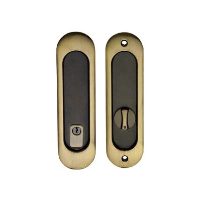 China Zinc alloy factory produce pocket door hook lock high security zinc alloy cavity lock sliding hook lock for sale