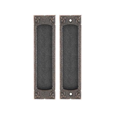 China Warehouse Archie Cavity Conceal Sliding Door Lock Handle Barn Copper Slide Door Handle Lock for sale