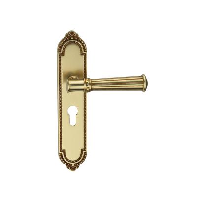 China Apartment Brass Door Lock For Bedroom Washroom Bathroom Home Door Lock With Mortise Handle Mortise Lever Door Lock for sale