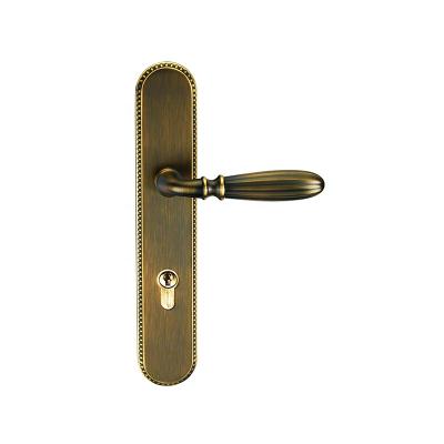 China Apartment Luxury Brass Door Lock For Home Entry With Mortise Handle Mortise Lever Door Lock for sale