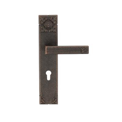 China Apartment Luxury Brass Door Lock for Home Entry with 6085 Mortise Handle Mortise Lever Door Lock in Antique Brass for sale