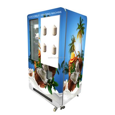 中国 2021 new commercial coconut juice building hard shell vending machine for large storage with robot arm and stepping motor and function of debris suction 販売のため