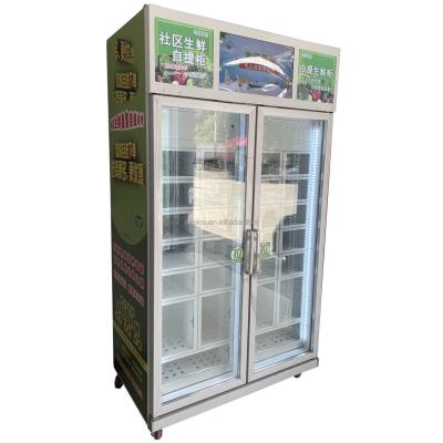 China High Quality Commercial Building Lattice Fresh Vegetable Fruit Flower Lattice Vending Machine Temperature Control Market Tested For 4 Years for sale