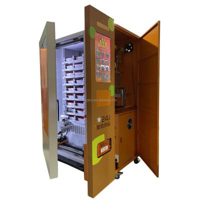 China SDK FOR North America Hot Noodle Rice Food Vending Machine With Lift Microwave Oven System Membership Card Vending Machine Food for sale