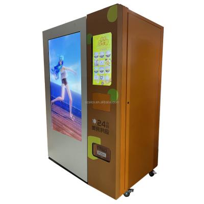 China SDK OEM ODM Hamburger Pasta Spaghetti Noodle Rice Hot Food Vending Machine with Lift Microwave Oven System Hot Food Vending Machine for sale