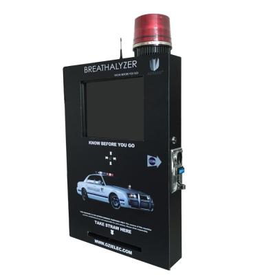 China Coin operated alcohol breath analyzer high sensitivity breathalyzer vending machine for sale