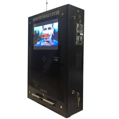 China Coin Operated Smart Alcohol Breath Analyzer Breathalyzer Vending Machine With Reader Credit Card Port For America à venda