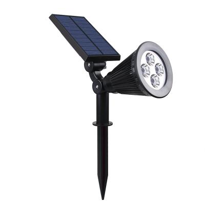 China AZALCO ROAD Solar Motion Sensor Landscape Yard Light Adjustable Spotlight Waterproof 4 LARGE LEDs for Garden or Road en venta