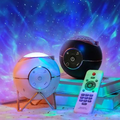 China Modern LED Star Projector Aid Enhance Sleep Starry Night Remote Control Lights Projector with White Noise Music Speaker for Bedroom for sale