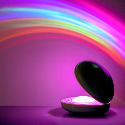 China Factory Price Rainbow Projection Lamp LED Color Night Light EUROPEAN Seashell Shaped Gift For Kids2 Modes Projector Home Atmosphere Decor for sale