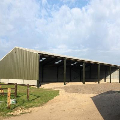 China Easy Install Prefab Steel Structure Warehouse Farm Car Garage for sale