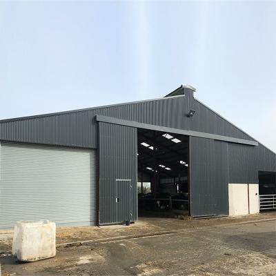 China Large-Span Steel Structure Design Prefab Livestock Farm Shed Goat House Cattle Farms Building for sale