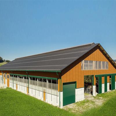 China Large-Span Factory Price Dairy Cow Farm Cow Shed House Strong Prefab Metal Building for sale