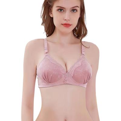 China QUICK DRY QUICK DRY logo padded adjustable bra custom mulberry design, wholesale female air lingerie bra soft back and brief sets for sale