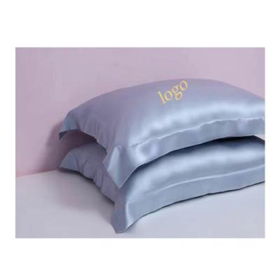 China Gift Customize Logo Luxury 100% Silk Pillowcase Pure Natural Silk Pillow Case Covers for sale